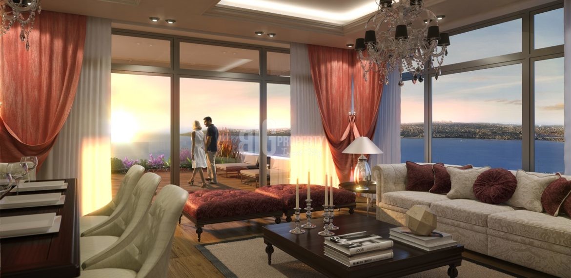 Big Terraca home with sea view for sale Buyukcekmece İstanbul Turkey