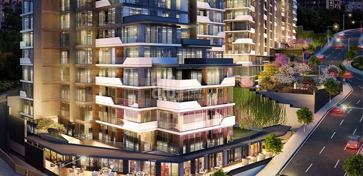 turkish citizenship apartments in forev modern Panoramic city view residence for sale Eyup İstanbul turkey