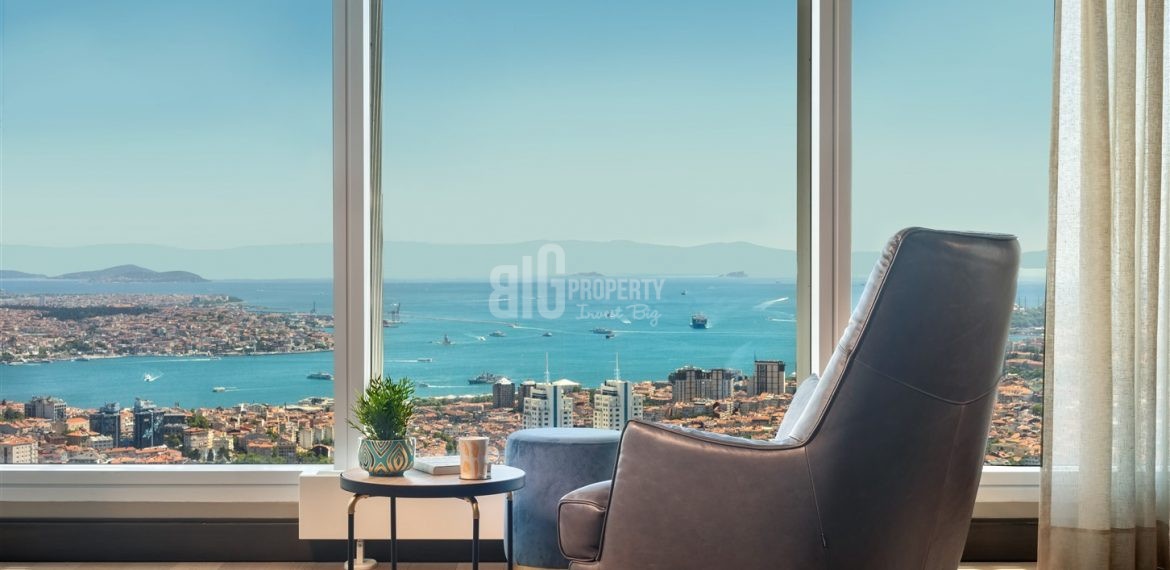 Ultra High Quality residential for sale with wonderful Bosphorus sea view and in Istanbul Beşiktaş