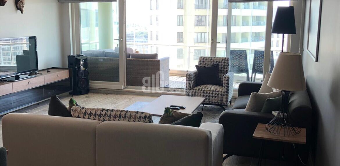 living room in istanbul saraylari apartment for sale with best price
